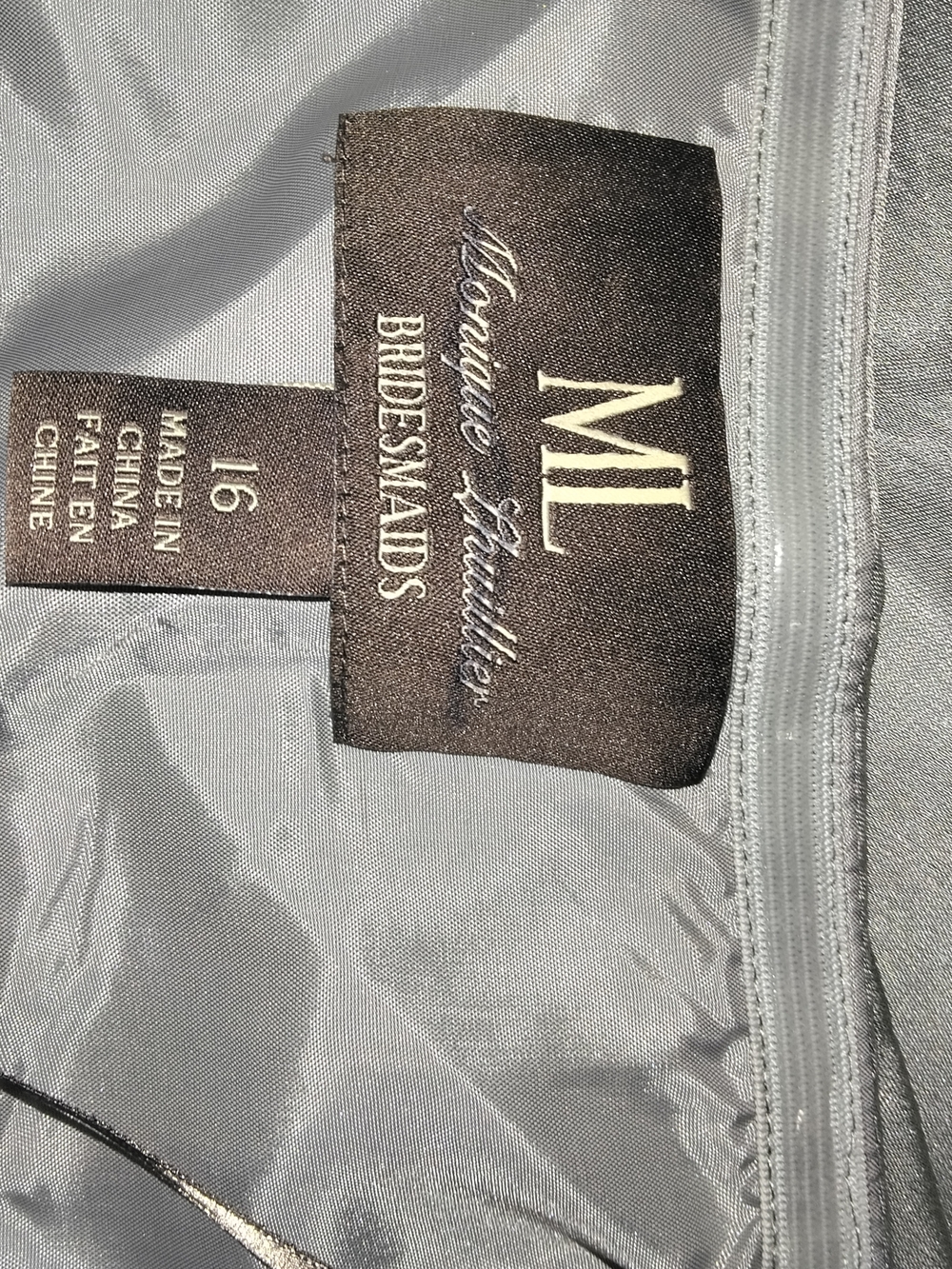 Monique Lhuillier Strapless Ruched Gray Cocktail Dress - Picture 4 of 4